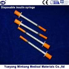 Seringas descartáveis ​​da insulina das seringas 0.3cc da insulina das seringas 0.5cc da insulina (ENK-YDS-048)